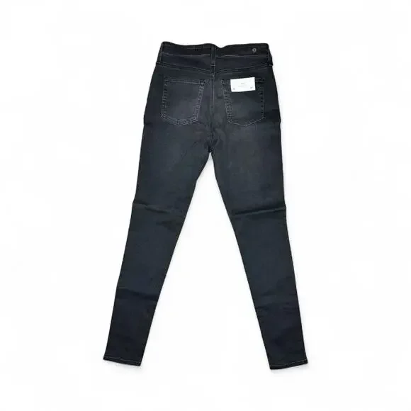 AG Adriano Goldschmied Mila Super High-Rise Skinny Jeans Washed Black Size 29 - Picture 3 of 8